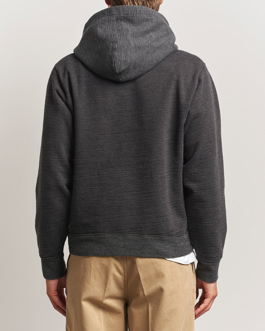 Uomini | Maglieria | RRL | Two Tone Hooded Sweatshirt Charcoal