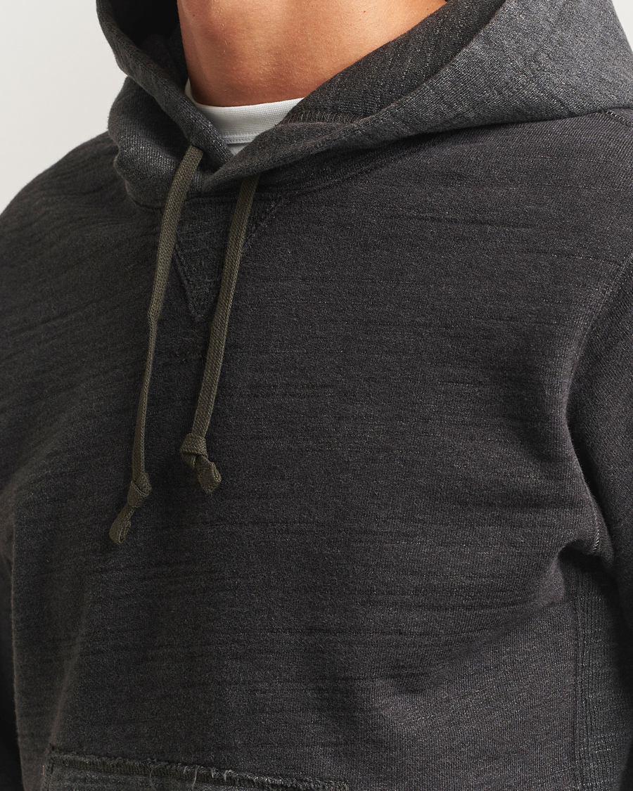 Uomini | Maglieria | RRL | Two Tone Hooded Sweatshirt Charcoal