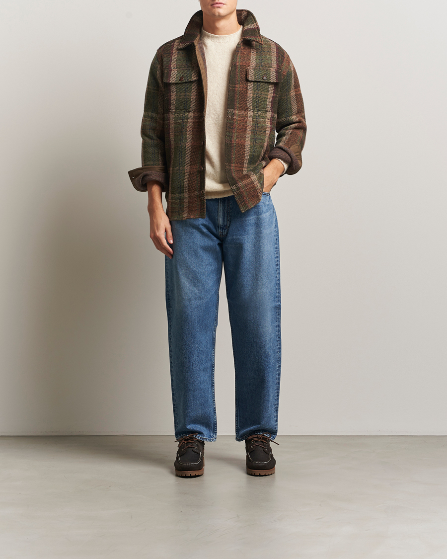 Uomini | Giacche | RRL | Matlock Cashmere Shirt Jacket Olive