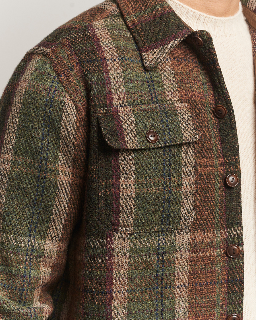 Uomini | Giacche | RRL | Matlock Cashmere Shirt Jacket Olive