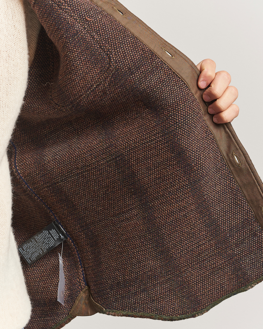 Uomini | Giacche | RRL | Matlock Cashmere Shirt Jacket Olive