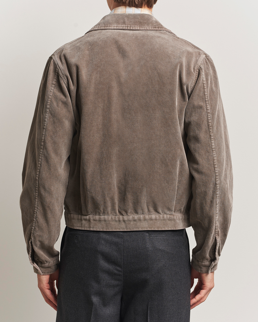 Uomini | Giacche | Auralee | Corduroy Bomber Jacket Olive
