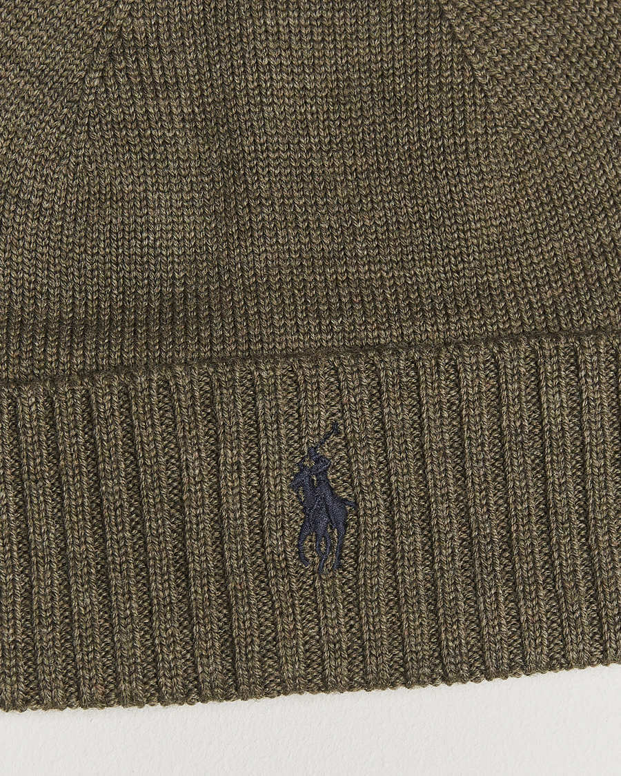 Uomini | Polo Ralph Lauren Merino Beanie Light Cargo Olive | Polo Ralph Lauren | Merino Beanie Light Cargo Olive