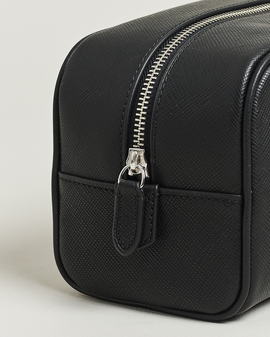 Uomini | Polo Ralph Lauren Saffiano Leather Washbag Black | Polo Ralph Lauren | Saffiano Leather Washbag Black