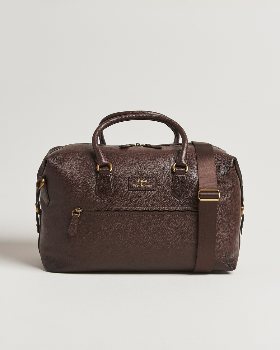 Uomini | Borse | Polo Ralph Lauren | Polo Ralph LaurenPebble Leather Duffle BagDark Brown