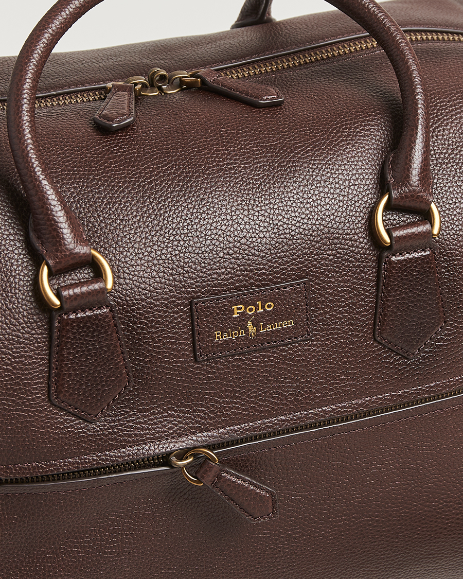 Uomini | Borse | Polo Ralph Lauren | Polo Ralph LaurenPebble Leather Duffle BagDark Brown