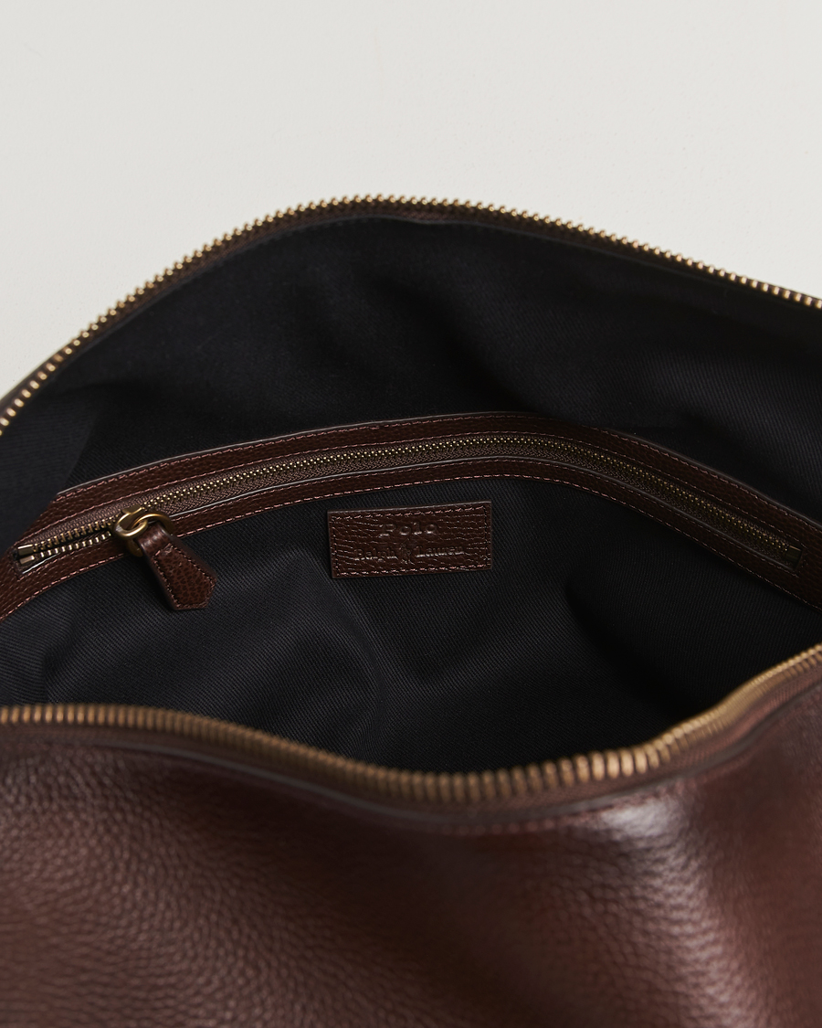 Uomini | Borse | Polo Ralph Lauren | Polo Ralph LaurenPebble Leather Duffle BagDark Brown