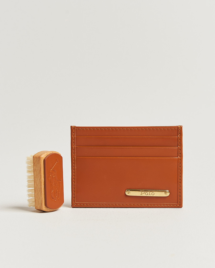 Uomini | Portafogli | Polo Ralph Lauren | Bridle Leather Card Case Tan