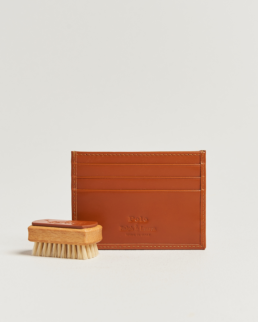 Uomini | Portafogli | Polo Ralph Lauren | Bridle Leather Card Case Tan