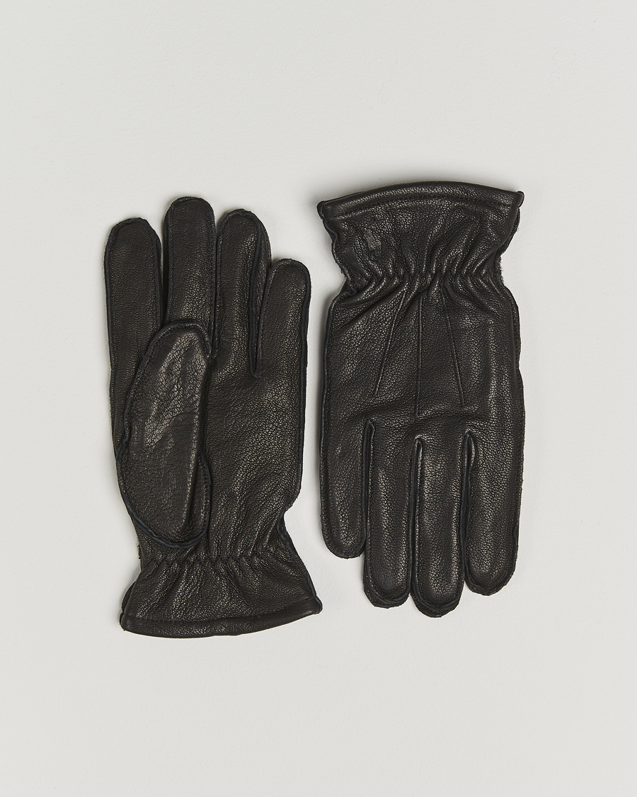 Uomini | Guanti | Polo Ralph Lauren | Full Grain Leather Gloves Black
