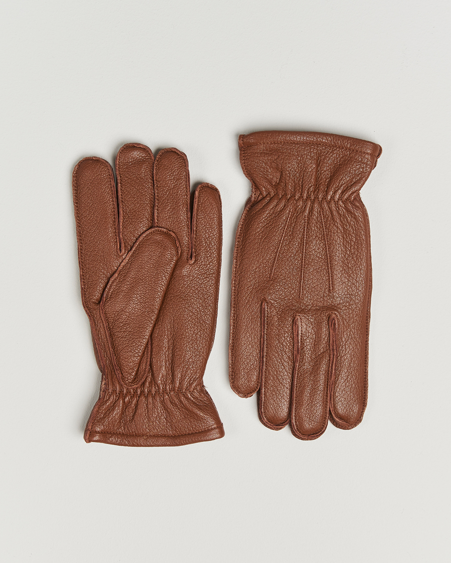 Uomini | Guanti | Polo Ralph Lauren | Full Grain Leather Gloves Caramel