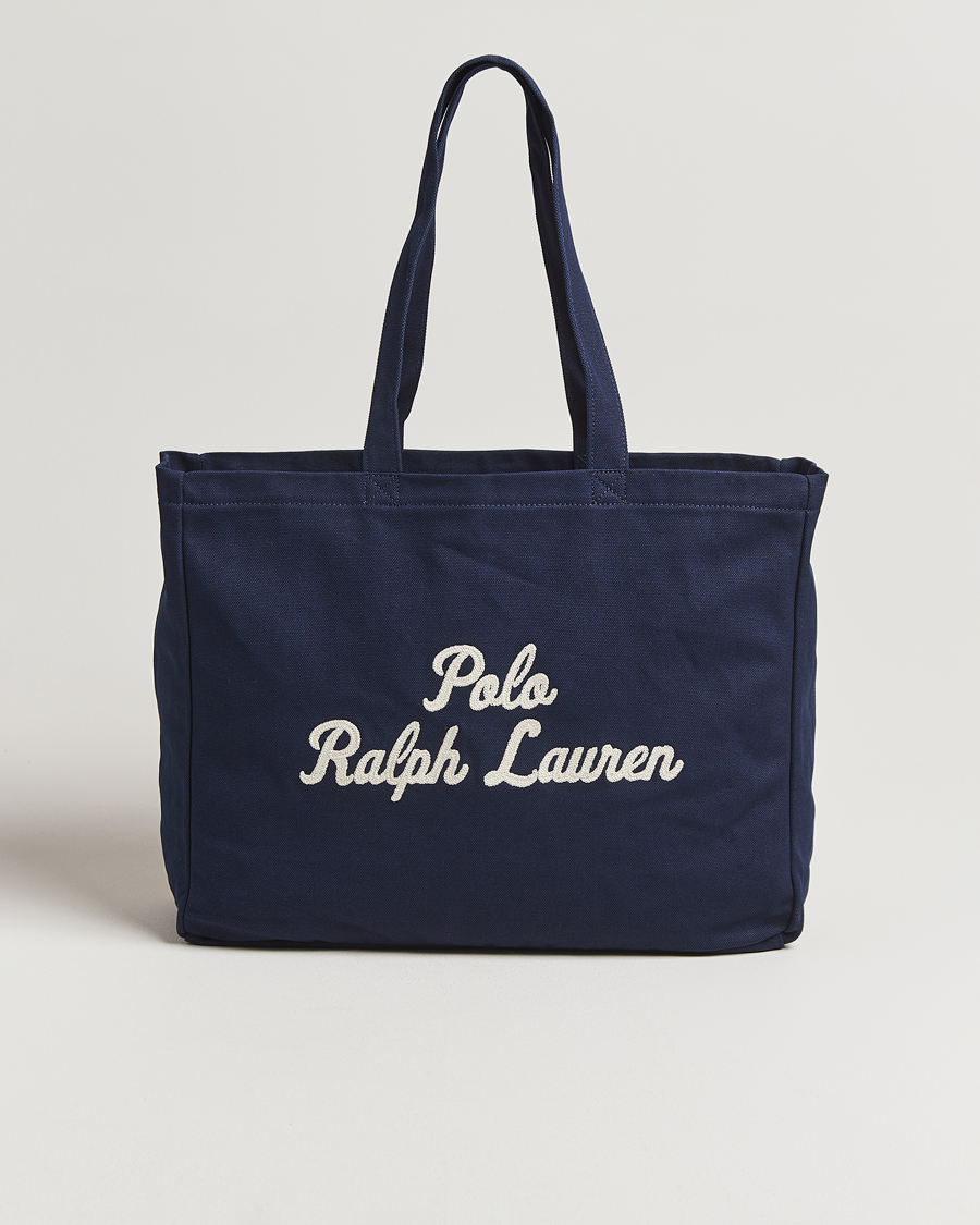 Uomini | Borse | Polo Ralph Lauren | Canvas Logo Tote Bag Newport Navy