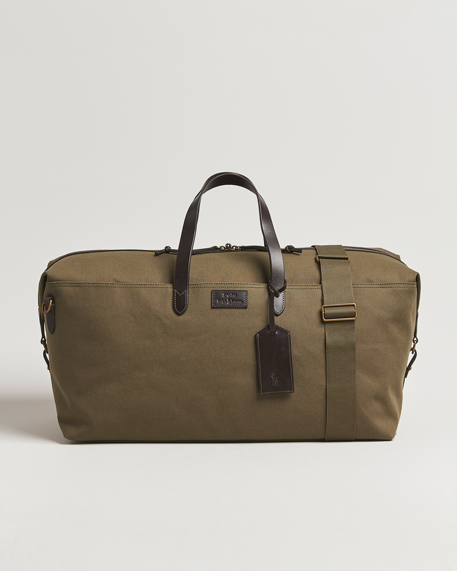 Uomini | Polo Ralph Lauren Medium Canvas Duffle Bag Defender Green/Brown | Polo Ralph Lauren | Medium Canvas Duffle Bag Defender Green/Brown