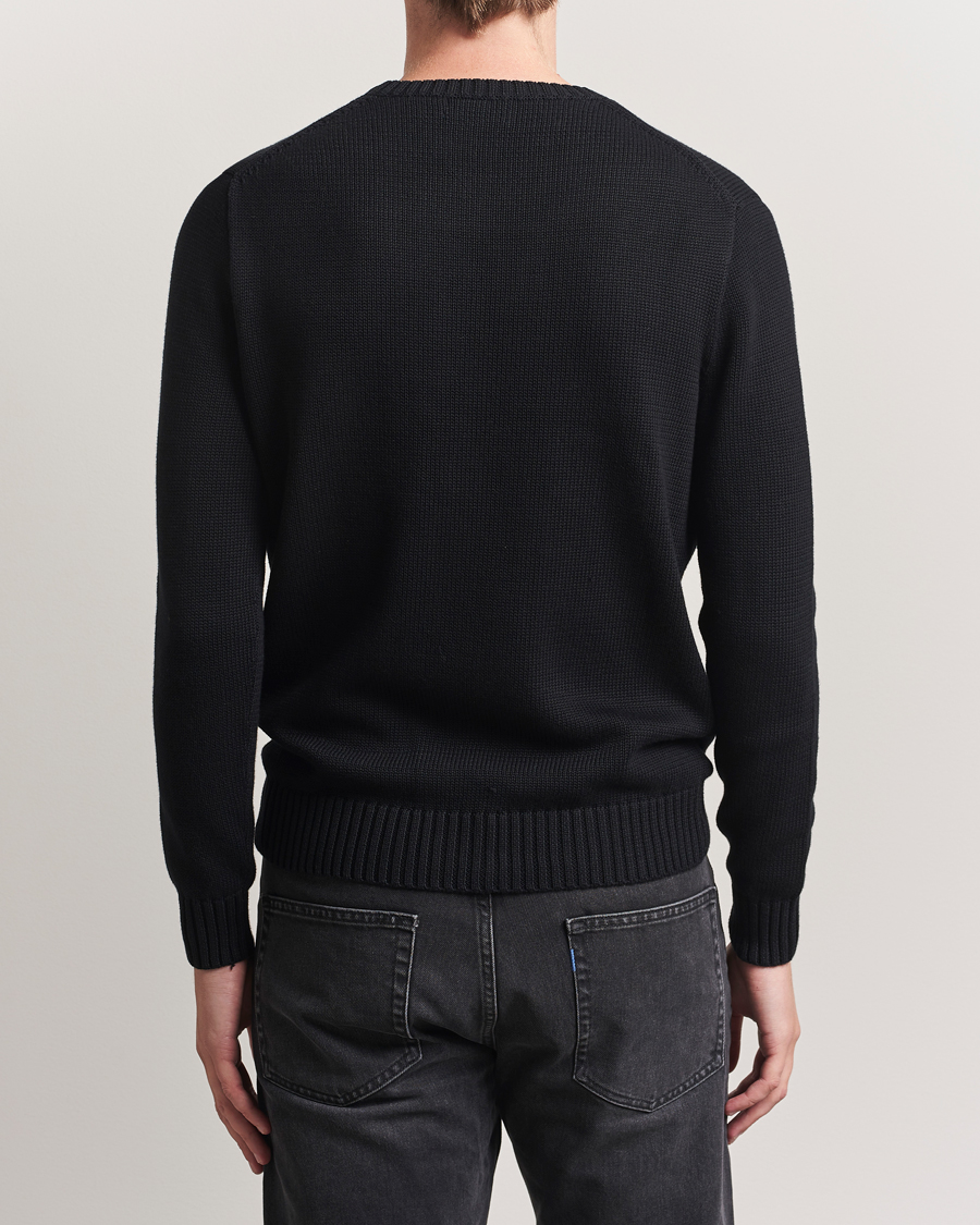 Uomini | Maglieria | Polo Ralph Lauren | Cotton Crew Neck Sweater Polo Black