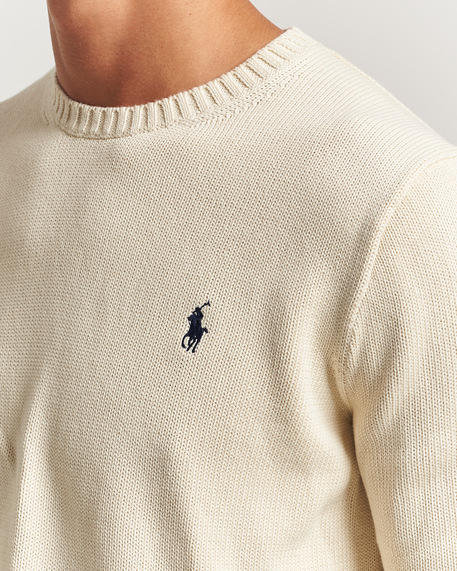 Uomini | Maglieria | Polo Ralph Lauren | Cotton Crew Neck Sweater Andover Cream