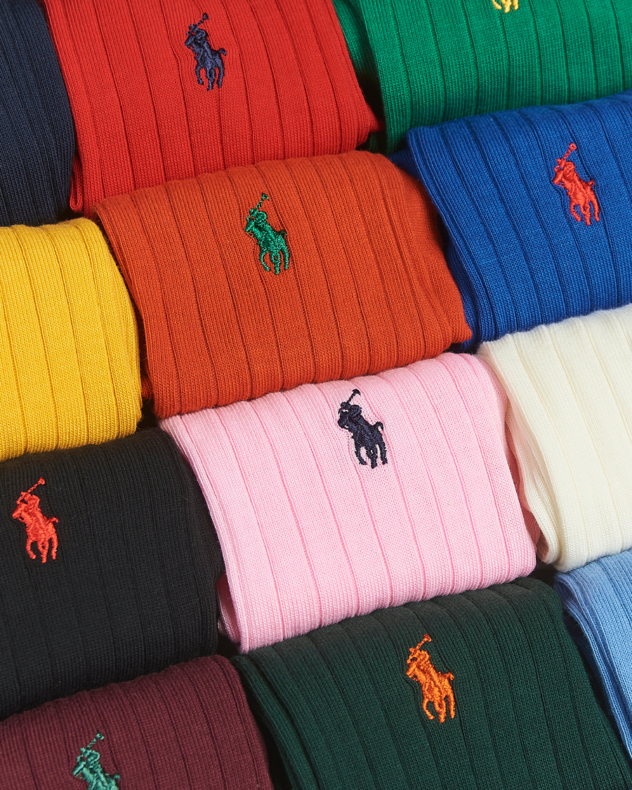 Uomini | Biancheria intima | Polo Ralph Lauren | 12-Pack Egyptian Rib Cotton Crew Socks Multicolor