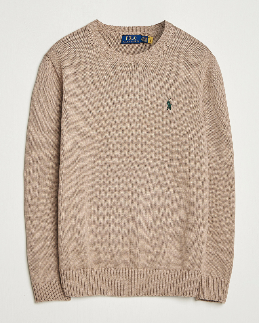 Uomini | Maglieria | Polo Ralph Lauren | Cotton Crew Neck Sweater Bronze Melange