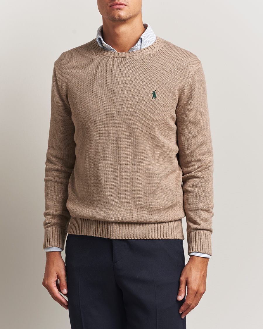 Uomini | Maglieria | Polo Ralph Lauren | Cotton Crew Neck Sweater Bronze Melange