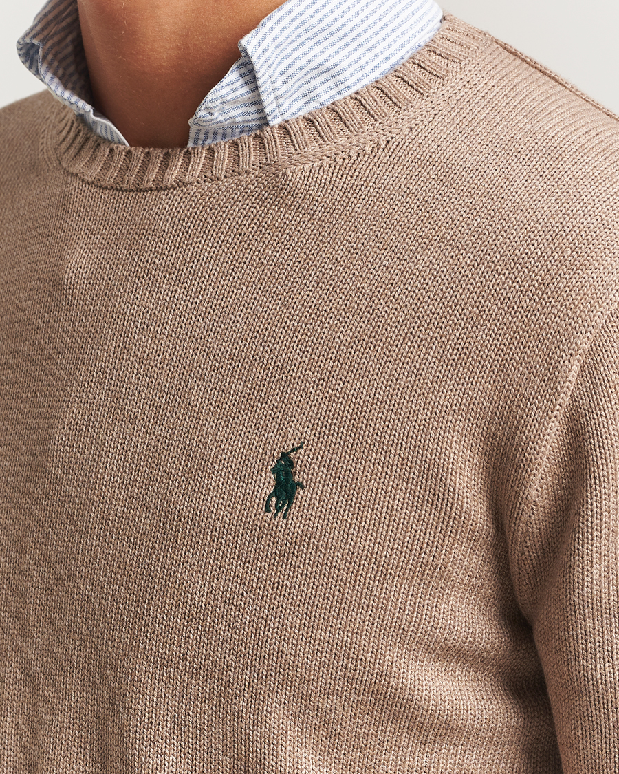 Uomini | Maglieria | Polo Ralph Lauren | Cotton Crew Neck Sweater Bronze Melange