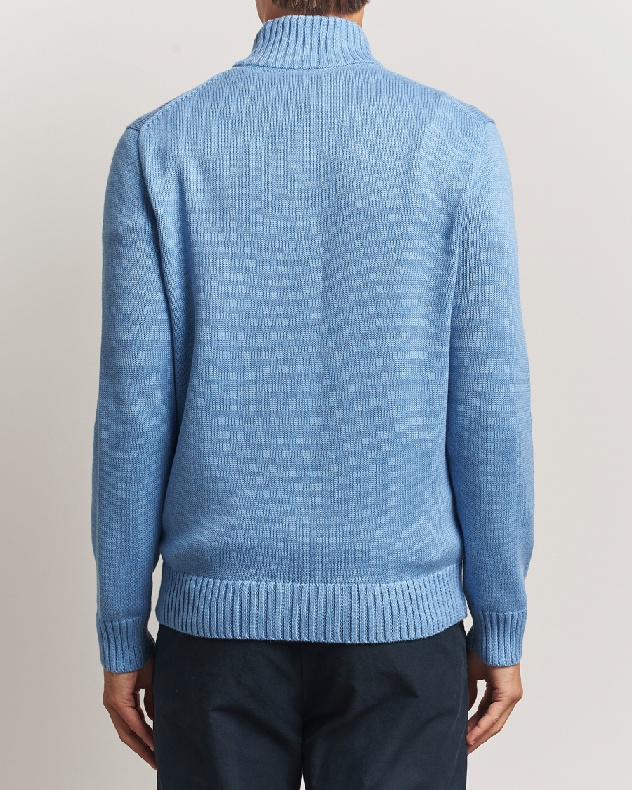Uomini | Maglieria | Polo Ralph Lauren | Cotton Pullover Half Zip Soft Royal Heather
