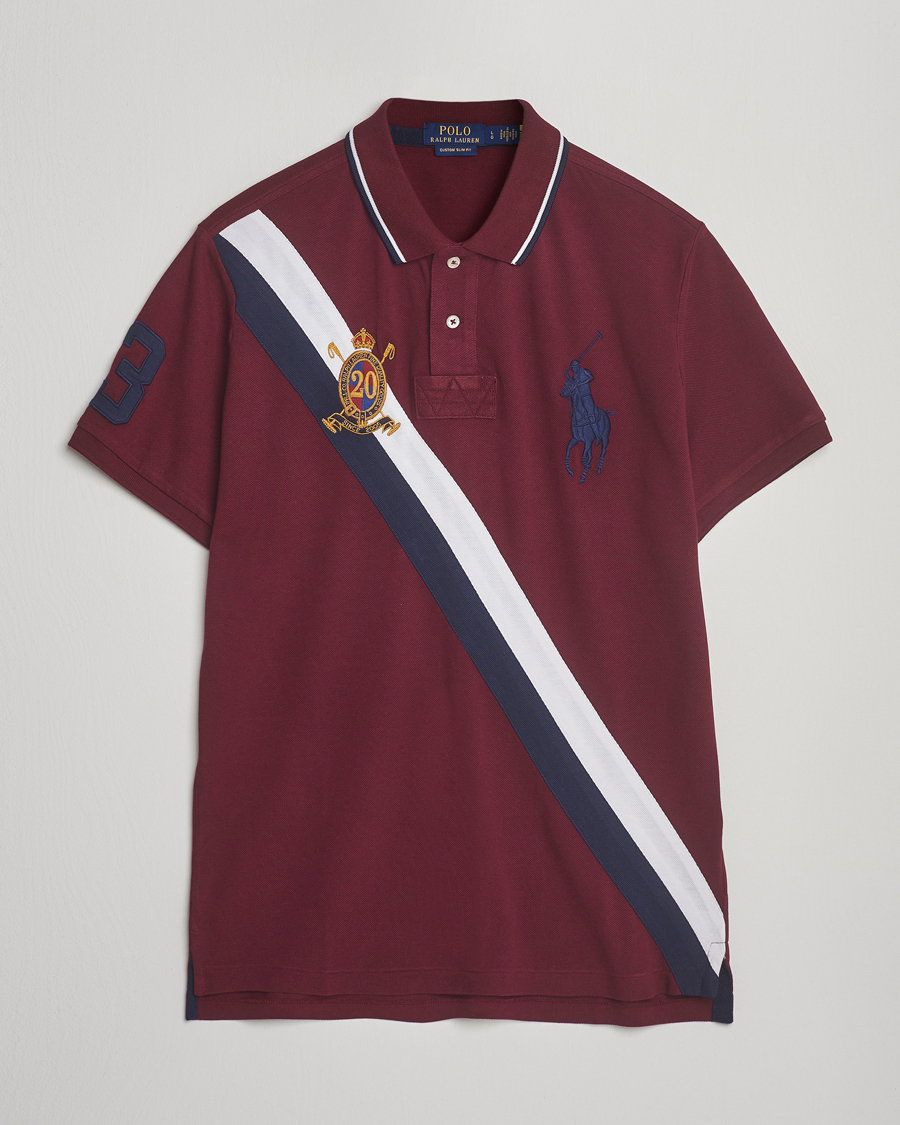 Uomini | Polo | Polo Ralph Lauren | Diagonal Stripe Big Pony Polo Classic Wine