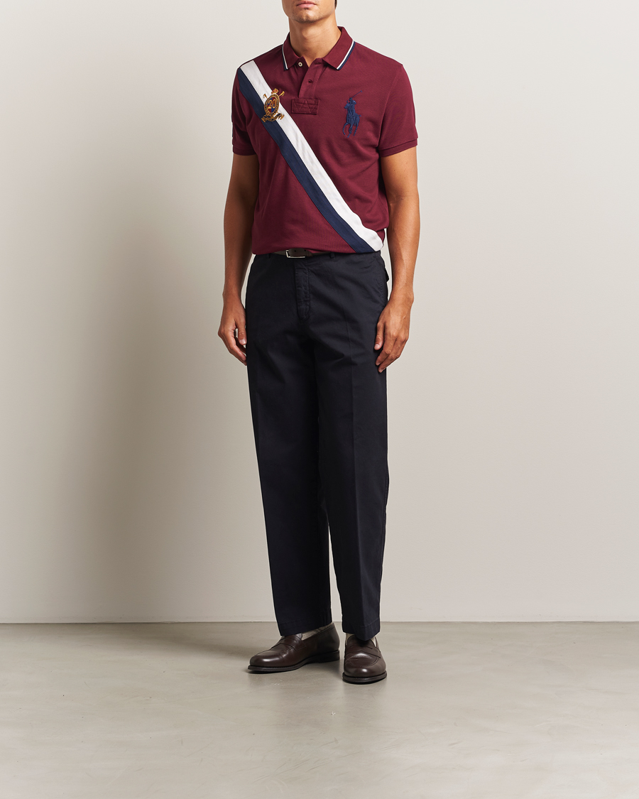 Uomini | Polo | Polo Ralph Lauren | Diagonal Stripe Big Pony Polo Classic Wine