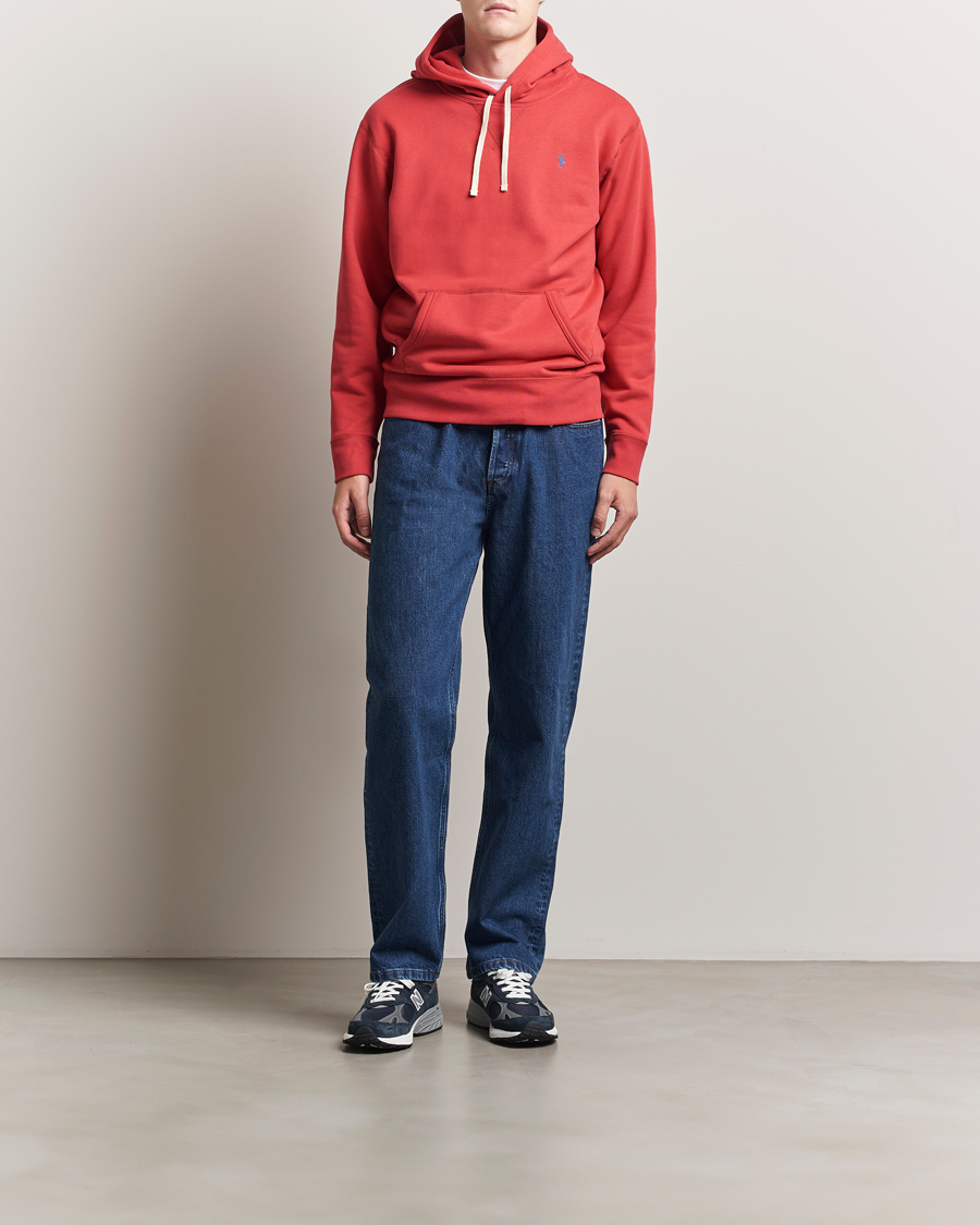 Uomini | Maglieria | Polo Ralph Lauren | RL Fleece Hoodie Sunrise Red