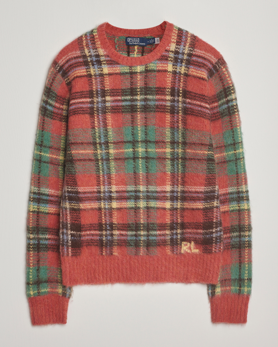 Uomini | Maglieria | Polo Ralph Lauren | Checked Wool Sweater Red Combo