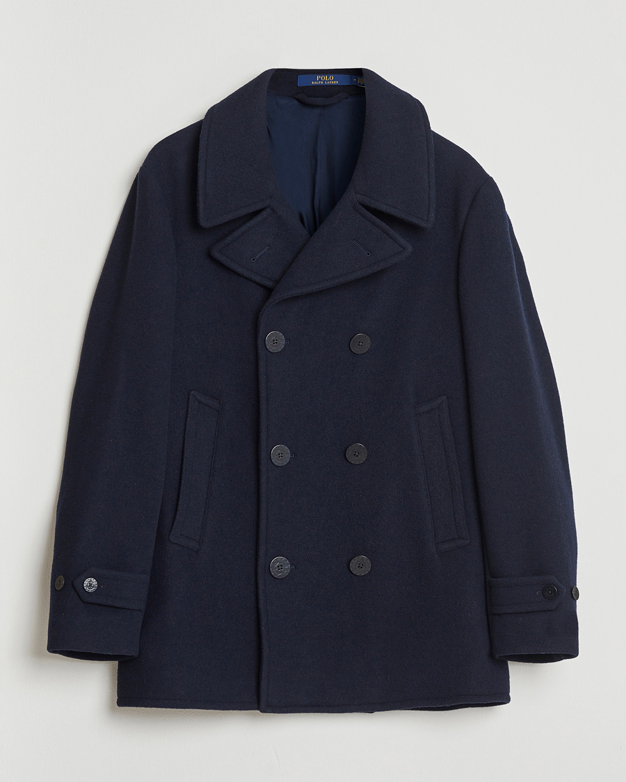 Uomini | Giacche | Polo Ralph Lauren | Lightweight Melton Peacoat Navy