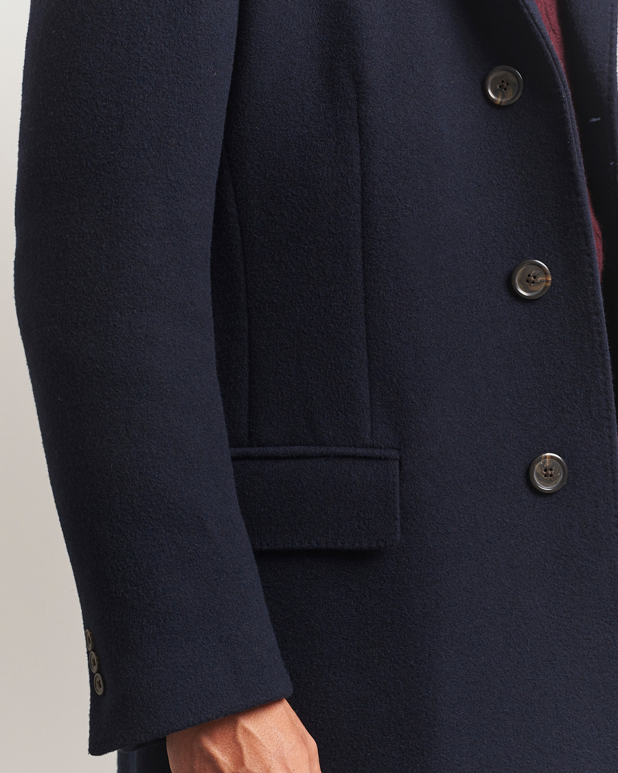 Uomini | Giacche | Polo Ralph Lauren | Single Breasted Melton Coat Navy