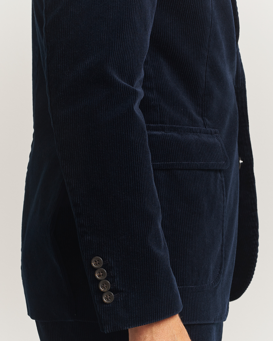 Uomini | Blazers | Polo Ralph Lauren | Single Breasted Corduroy Sportcoat Navy