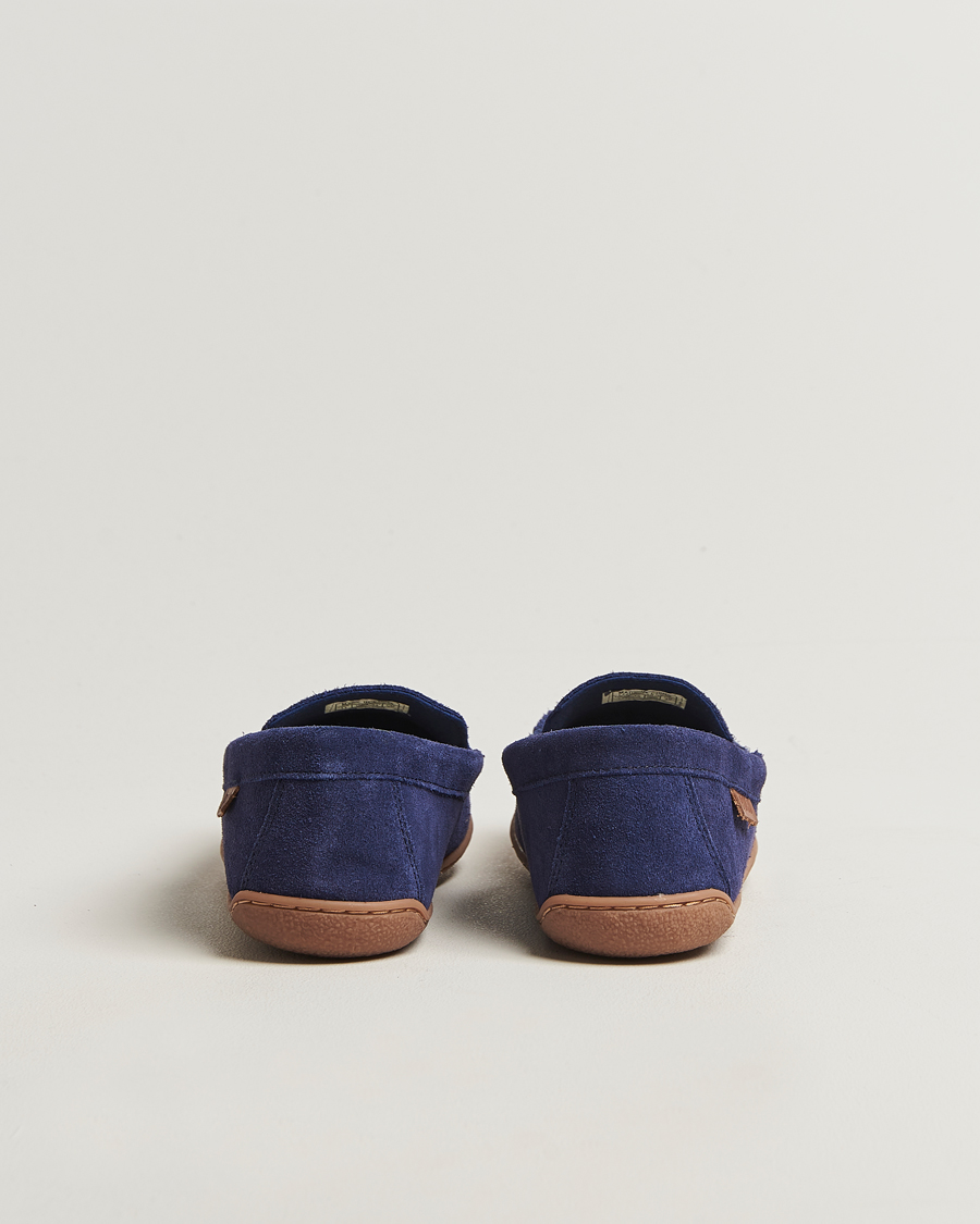 Uomini | Polo Ralph Lauren Brenan Slipper Navy Suede | Polo Ralph Lauren | Brenan Slipper Navy Suede