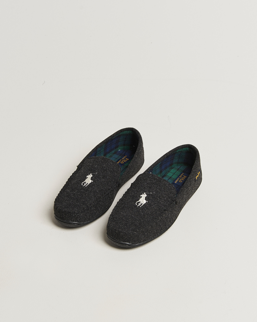 Uomini | Sandali & Diapositive | Polo Ralph Lauren | Brenan Wool Slipper Black/Cream