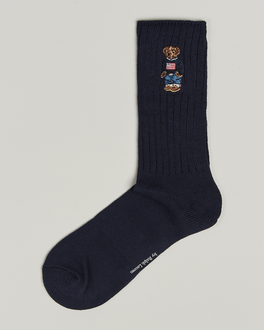Uomini | Biancheria intima | Polo Ralph Lauren | Embroidered Bear Crew Sock Navy