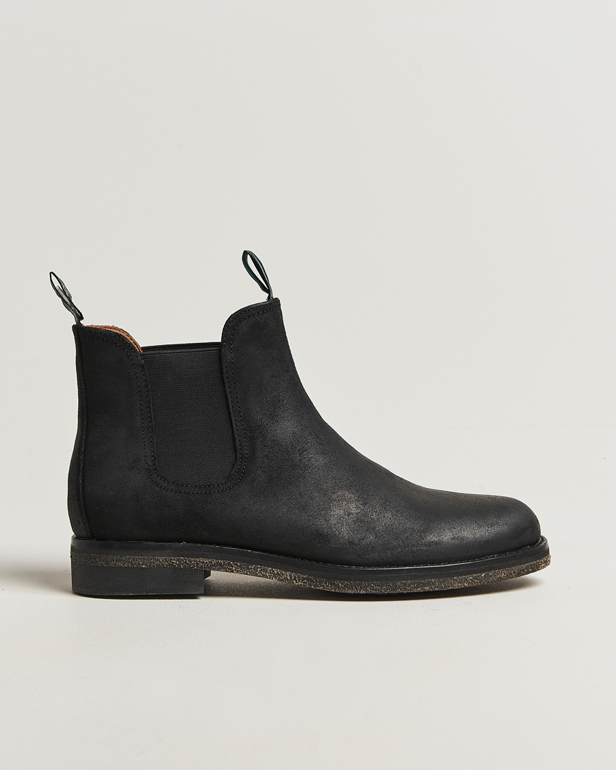 Uomini | Stivali | Polo Ralph Lauren | Radford Chelsea Boot Black Rough-Out Suede
