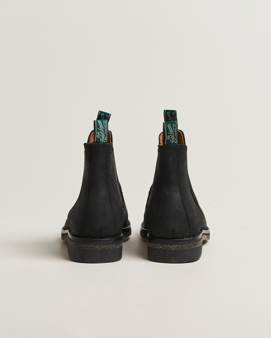 Uomini | Stivali | Polo Ralph Lauren | Radford Chelsea Boot Black Rough-Out Suede