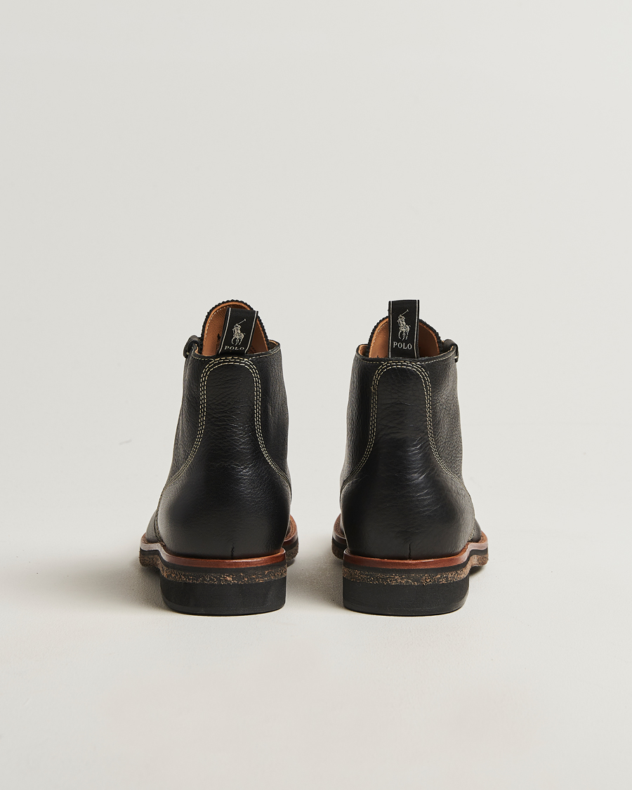 Uomini | Stivali | Polo Ralph Lauren | Radford Oiled Leather Boot Black Calf