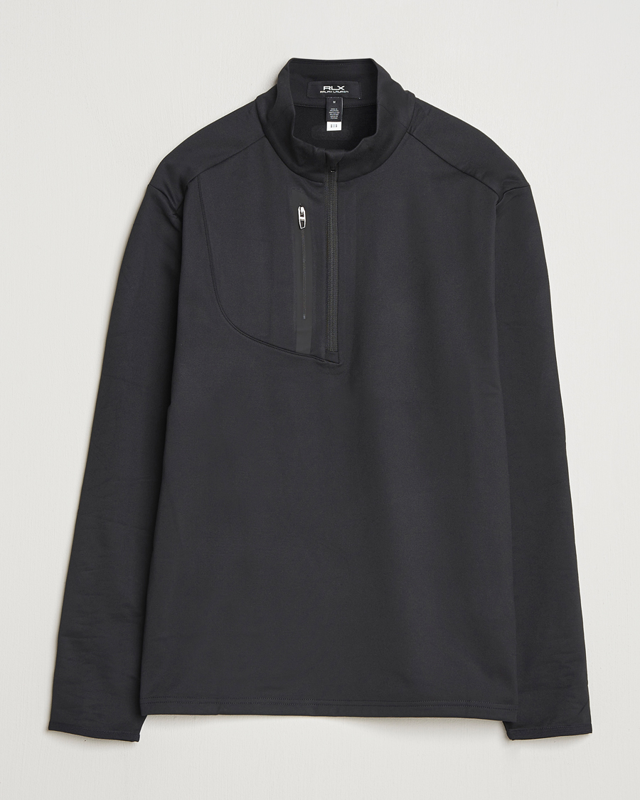 Uomini | Abbigliamento da golf | RLX Ralph Lauren | Luxury Jersey Half Zip Polo Black