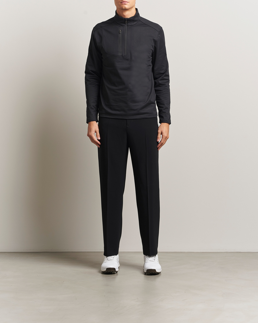 Uomini | Abbigliamento da golf | RLX Ralph Lauren | Luxury Jersey Half Zip Polo Black