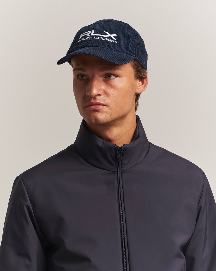 Uomini | Cappelli & Berretti | RLX Ralph Lauren | Corduroy Cap Refined Navy