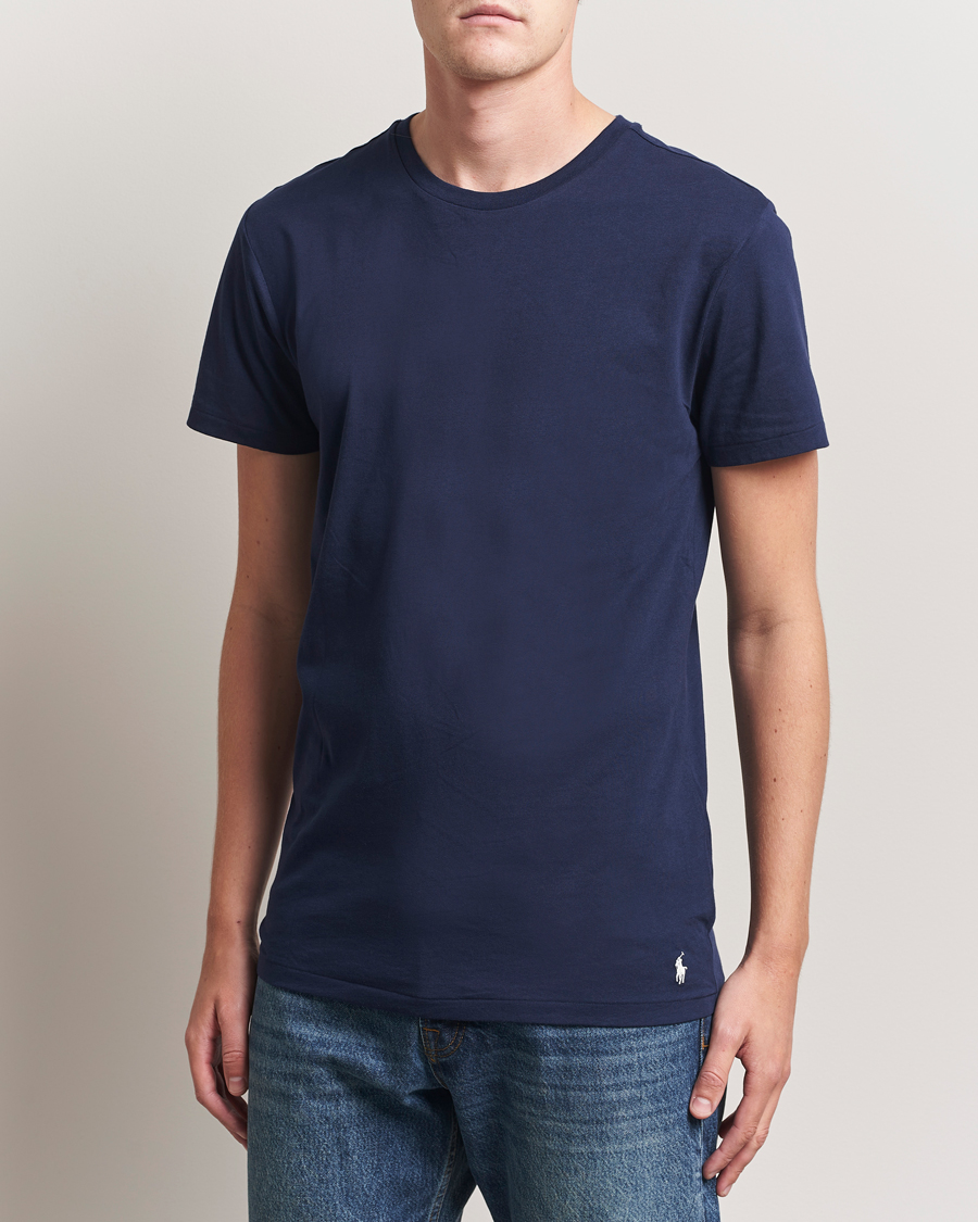 Uomini | T-shirt | Polo Ralph Lauren | 3-Pack Crew Neck T-Shirt Blue/White/Navy