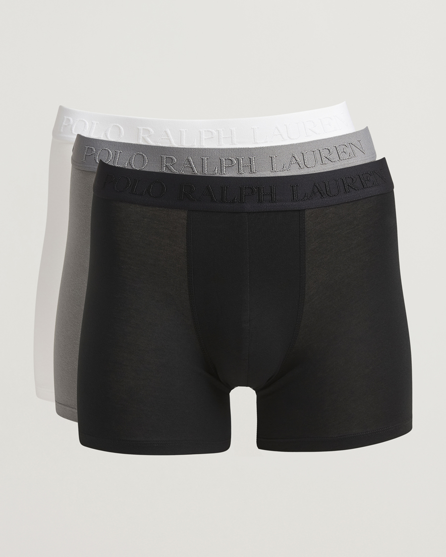 Uomini | Biancheria intima | Polo Ralph Lauren | 3-Pack Boxer Briefs Black/Grey/White