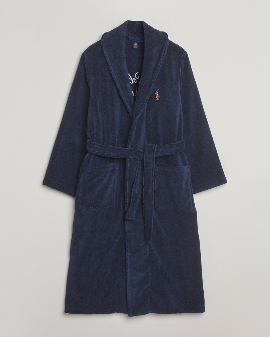 Uomini | Accappatoi & Pigiami | Polo Ralph Lauren | Cotton Terry Logo Robe Cruise Navy