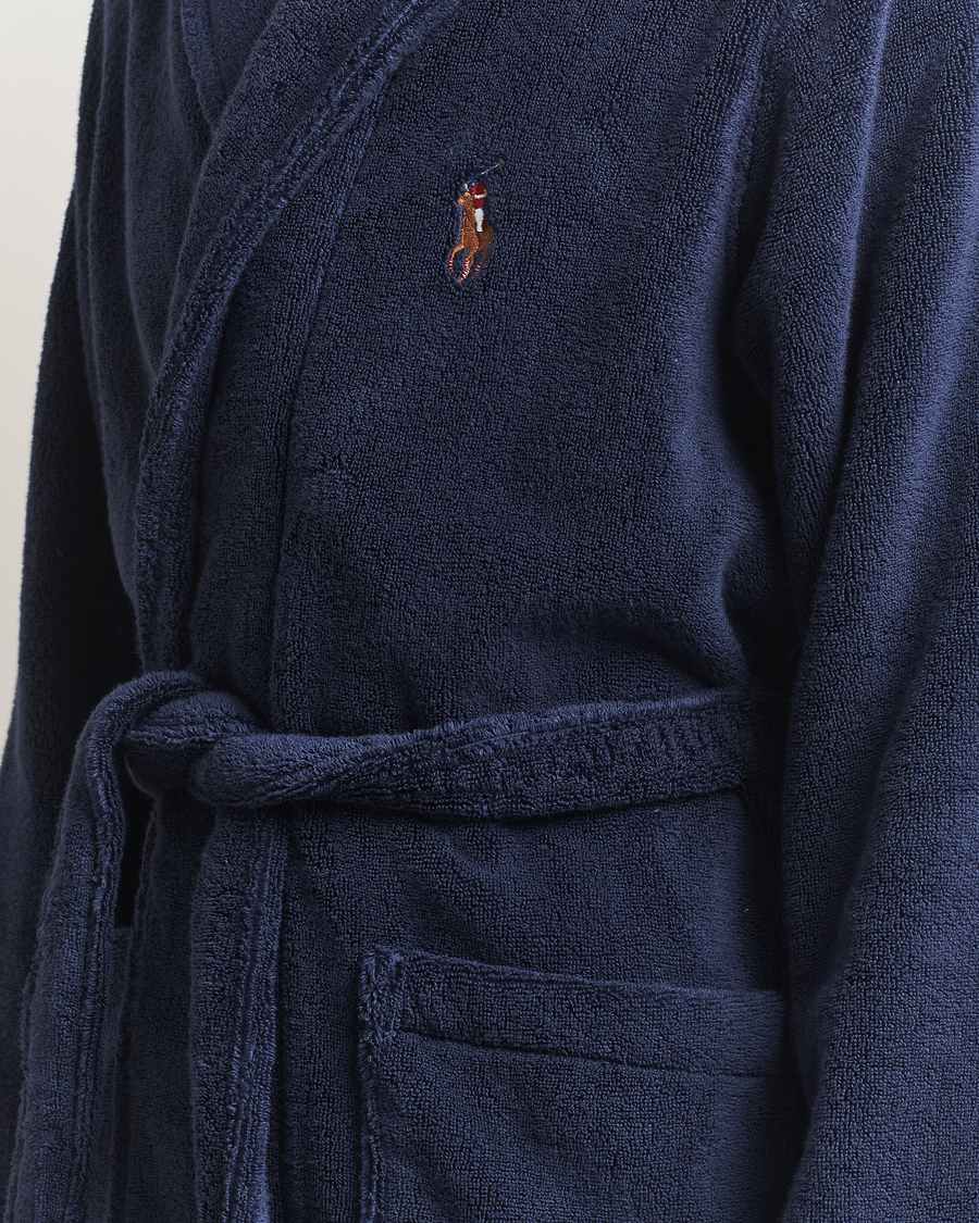 Uomini | Accappatoi & Pigiami | Polo Ralph Lauren | Cotton Terry Logo Robe Cruise Navy
