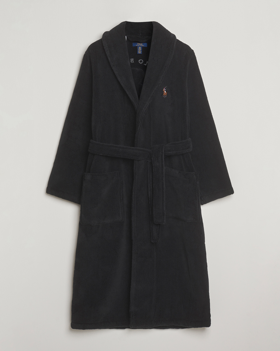 Uomini | Accappatoi & Pigiami | Polo Ralph Lauren | Cotton Terry Bear Robe Polo Black