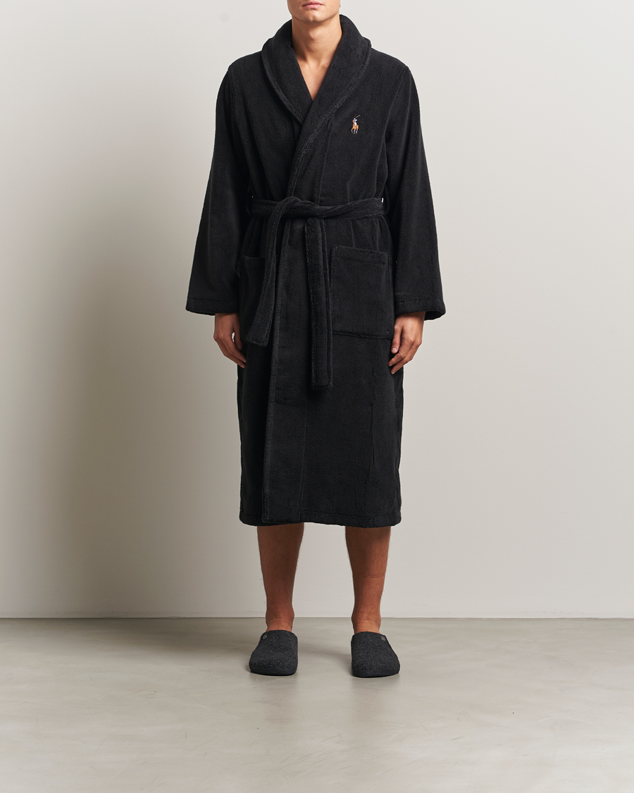 Uomini | Accappatoi & Pigiami | Polo Ralph Lauren | Cotton Terry Bear Robe Polo Black