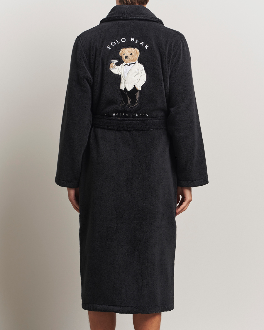 Uomini | Accappatoi & Pigiami | Polo Ralph Lauren | Cotton Terry Bear Robe Polo Black