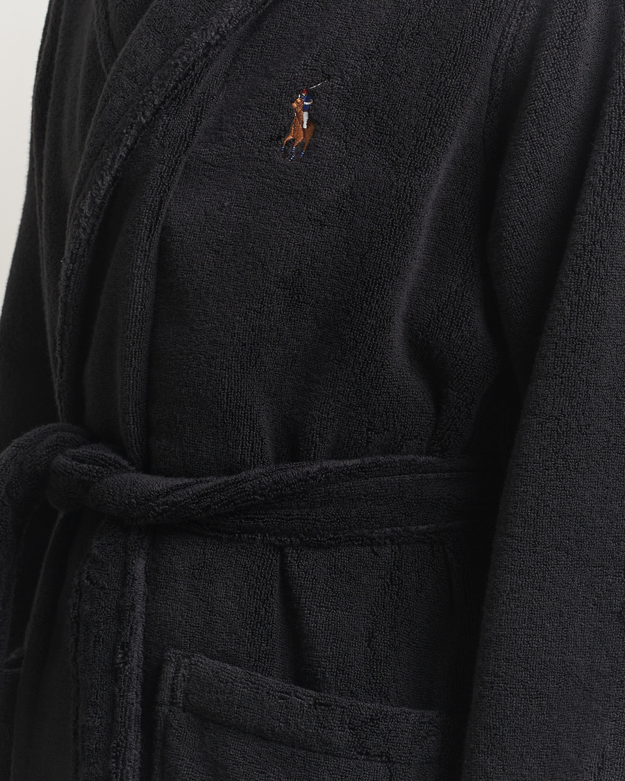 Uomini | Accappatoi & Pigiami | Polo Ralph Lauren | Cotton Terry Bear Robe Polo Black