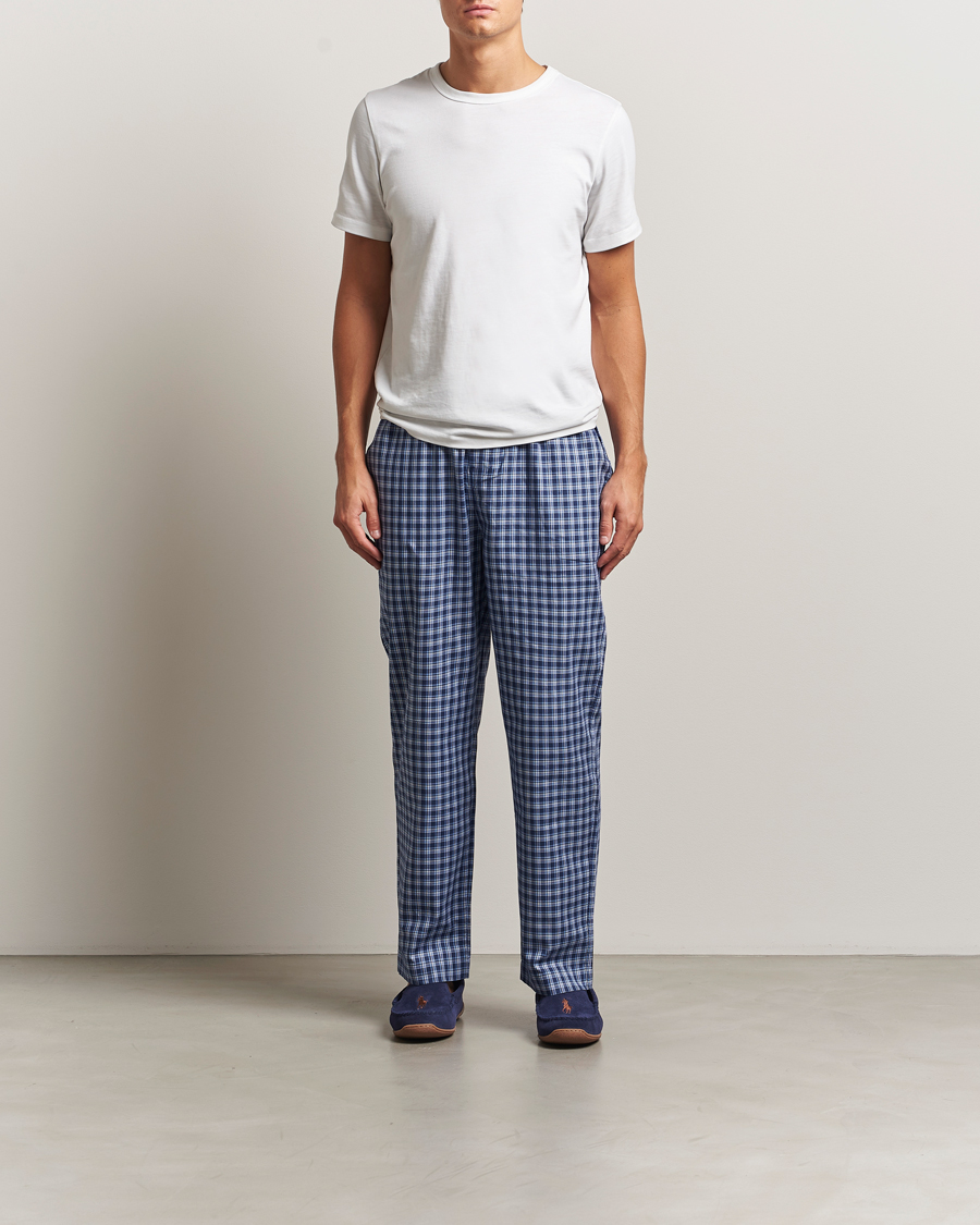 Uomini | Accappatoi & Pigiami | Polo Ralph Lauren | Cotton Checked Pyjama Pants Navy