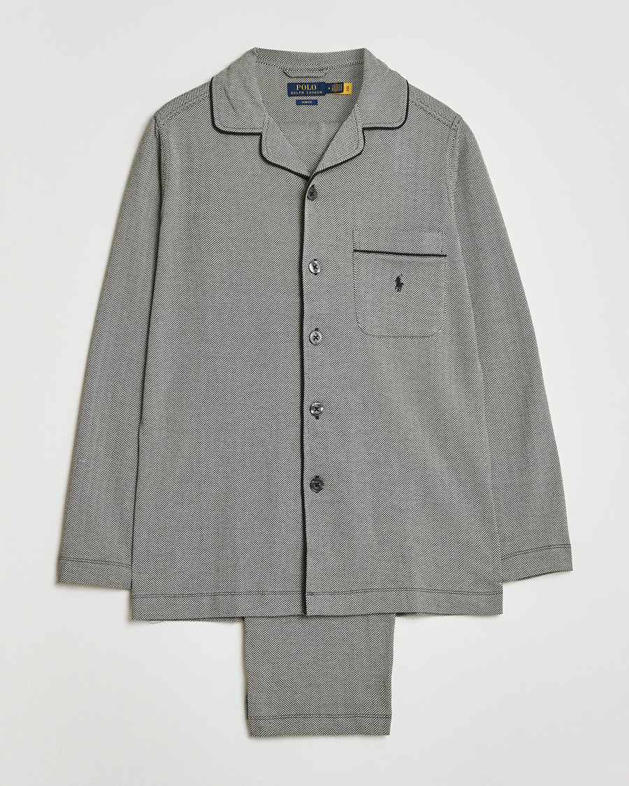 Uomini | Accappatoi & Pigiami | Polo Ralph Lauren | Cotton Lounge Set Black/Cream